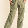 Davi & Dani Drawstring Baggy Pants with Pockets