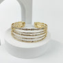 OPEN METAL CUFF BANGLE BRACELET