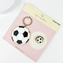 SPORTS BALL ENAMEL KEYCHAIN WITH PIN SET