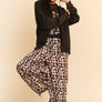 Davi & Dani Shawl Collar Ribbed Detail Button Up Cardigan