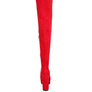 BUBBLE HIGH BLOCK HEELED OVER THE KNEE BOOTS