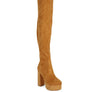BUBBLE HIGH BLOCK HEELED OVER THE KNEE BOOTS
