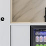 ICYGLEE Beverage Refrigerator 2.7cu.ft 100 Can Mini Fridge for Beer Drinks Wines Freestanding Fridge Blue LED for Home Dorm Bar
