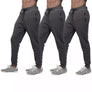 3 PACK: Men's Fleece Lined Slim Fit Casual Tech Jogger Sweatpants Zipper Pockets for Casual Wear, Sports, and Loungewear S-3XL