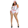 Charming Sexy Snow Woman Costume Winter Wonderland Holiday Outfit Playful Accessories for Festive Parties and Events (Extra Small)