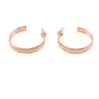 HALF HOOP STUD EARRING