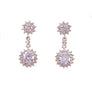 RHINESTONED STUDED EARRINGS