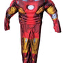 The Avengers Iron Man Muscle Pattern Chest Padding Jumpsuit Costume for Halloween (Kids) - DJ Comics