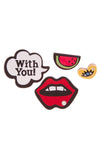 "WITH YOU" TRENDY ENAMEL PINS