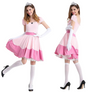 Princess Peach Deluxe Dance Dress Cosplay Costume for Women - Official Look with Gloves & Crown for Parties, Halloween, & Cosplay