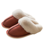 Indoor Winter Fur Shoes – Warm Cotton Slippers for Men & Women, Plush Furry Bedroom Slides, Cozy Non-Slip House Slippers