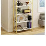 6-Tier Modern Wood Bookcase Sturdy Tall Narrow Display Stand Shelf