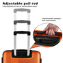 3 Piece Luggage Set with TSA Lock 20"/24"/28" Lightweight Cross Stripe Hardshell Suitcase with 360 Degree Spinner Wheels