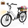 Electric Bike Adult- 500W Bicycle Up to 40 Miles, 7-Speed, and Shock Absorber