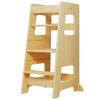 Kitchen Step Stool for Toddlers w/ Non-Slip Mat Standing Helper Bathroom Sink