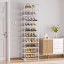 10-Tier Narrow Shoe Rack Organizer Save Space 20-25 pairs Sturdy Shoe Shelf for Closets Entryway