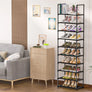 10-Tier Narrow Shoe Rack Organizer Save Space 20-25 pairs Sturdy Shoe Shelf for Closets Entryway