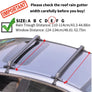 2pcs Car Universal Roof Rack Baggage Luggage Cross Bar Carrier for Honda Civic 2006-2020