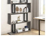 6-Tier Modern Wood Bookcase Sturdy Tall Narrow Display Stand Shelf