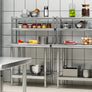 NSF Stainless Steel Table w/ Overshelf 48" X 24" Work w/ 48"X12" Shelf Kitchen
