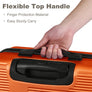 3 Piece Luggage Set with TSA Lock 20"/24"/28" Lightweight Cross Stripe Hardshell Suitcase with 360 Degree Spinner Wheels