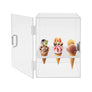 9 Holes Transparent Display Cabinet Ice Cream Cone Bracket Storage Stand Holder Box with Handle