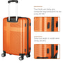 3 Piece Luggage Set with TSA Lock 20"/24"/28" Lightweight Cross Stripe Hardshell Suitcase with 360 Degree Spinner Wheels