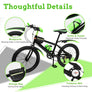 20" Mountain Bike 7 Speeds Kid Bicycle Dual-Disc Brakes Children MTB Boys Girls