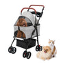 Pet Stroller, Folding Dog Stroller, Pet Folding Strollers, 4 Wheels Dog/Cat Puppy Stroller, Travel Carrier for Small/Medium Pet