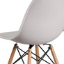 Elon Series Green Plastic Chair w/ Wooden Legs 22.5"D x 18.25"W x 31.5"H-6 Color