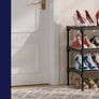 Shoe Rack - Premium Non-Woven Shoe Rack Shelf, Shoe Organizer for Closet, Entryway, Garage & Corridor, Sturdy & Durable Long Sta