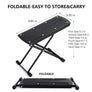 Pedicure Foot Rest, Non-Slip Beauty Footrest Pedicures, 6 Height Adjustable