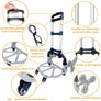 Stair Climbing Cart Folding Dolly Grocery Shopping Mute Wheels 180lbs Capacity Aluminum Hand Truck Shopping Cart Rolling Swivel