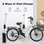 Electric Bike Adult- 500W Bicycle Up to 40 Miles, 7-Speed, and Shock Absorber
