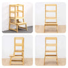 Kitchen Step Stool for Toddlers w/ Non-Slip Mat Standing Helper Bathroom Sink