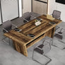 6FT All Wood Conference Table, 70.87 W x 31.5 D Rectangular Seminar Meeting Room