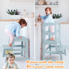 Kitchen Step Stool for Toddlers w/ Non-Slip Mat Standing Helper Bathroom Sink