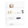 4 Layers Clear Acrylic Stand Display with Lock Square Countertop Display Case Display Collectible Doll Rack