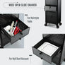 Cart 3 Drawers Professional Trolley Beauty Salon Rolling Case Makeup Organizer