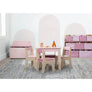GAP GapKids Table and 4 Chair Set - Greenguard Gold Certified, Blush/Natural