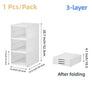 6 Layers Shoes Box Foldable Transparent Sneaker Shoe Storage Organizers Box Stackable Dustproof High-top Cabinet Shoe Rack Shelf