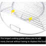 Grill Grates Replacement 22.5in Weber Stainless Steel Removable Insert BBQ