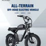 Electric Bike for Adult 4.0 Fat Tire Ebike 20" 2000W Mountain Removable Battery