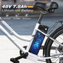 Electric Bike Adult- 500W Bicycle Up to 40 Miles, 7-Speed, and Shock Absorber