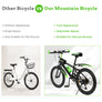 20" Mountain Bike 7 Speeds Kid Bicycle Dual-Disc Brakes Children MTB Boys Girls