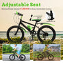 20" Mountain Bike 7 Speeds Kid Bicycle Dual-Disc Brakes Children MTB Boys Girls