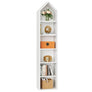 6-Tier Modern Wood Bookcase Sturdy Tall Narrow Display Stand Shelf
