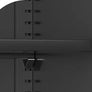 Metal Storage Cabinet, 72" Black Locking Doors and 4 Shelves, Tall Tool Garage