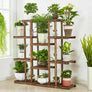 Tiered Plant Stands Wooden Plant Shelf Flower Pot Stand Garden Shelves Multi-Tier Plant Display Stand