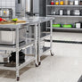 NSF Stainless Steel Table w/ Overshelf 48" X 24" Work w/ 48"X12" Shelf Kitchen